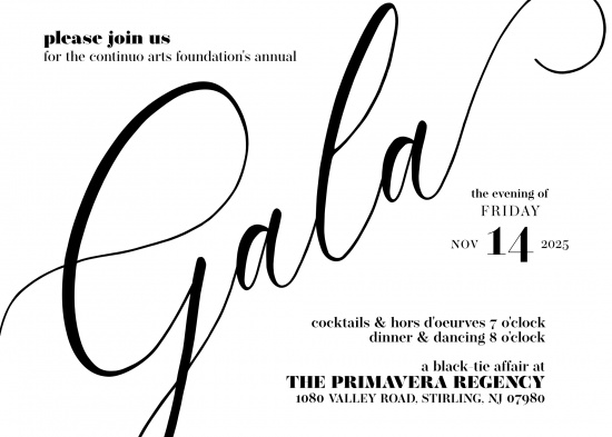 Gala invite 2025